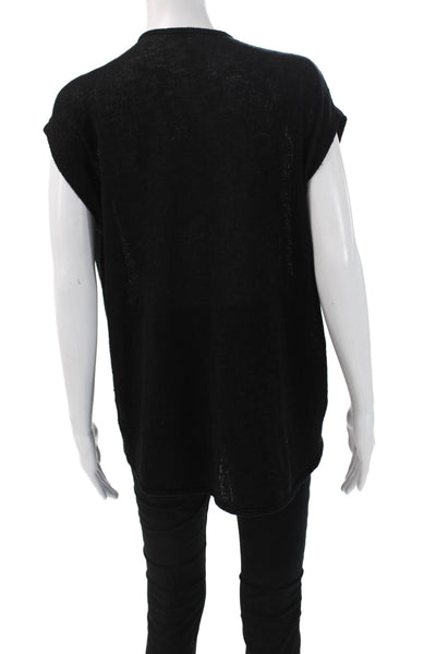 Beyond Yoga Women V-Neck Black Sleeveless Top Size S
