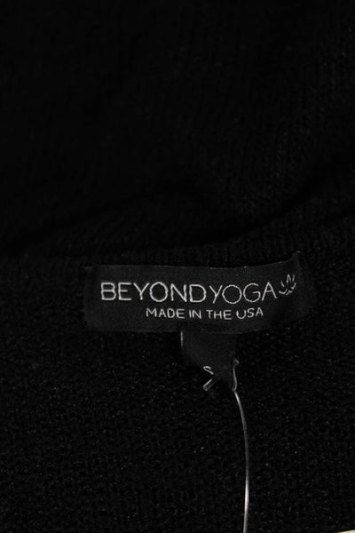 Beyond Yoga Women V-Neck Black Sleeveless Top Size S