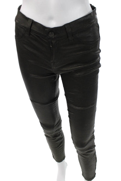 J Brand Womens Biker Jegging Black Denim Size 26