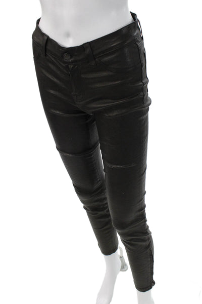 J Brand Womens Biker Jegging Black Denim Size 26