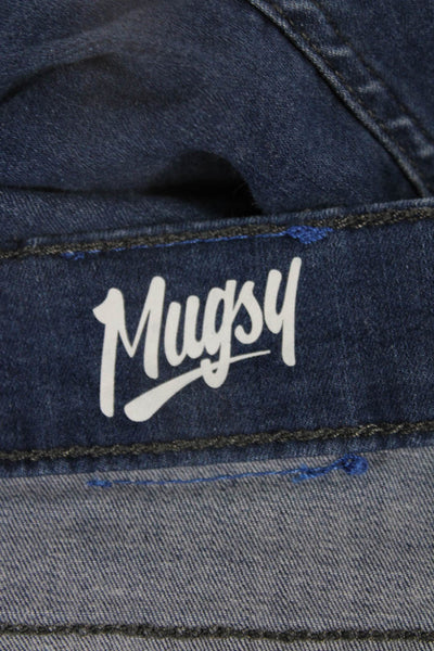 Mugsy Mens Dark Blue 90s Straight Jeans Size 38
