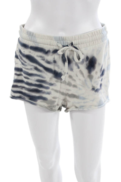 Z Supply Womens Sweat Shorts White Cotton Drawstring Beach Size S