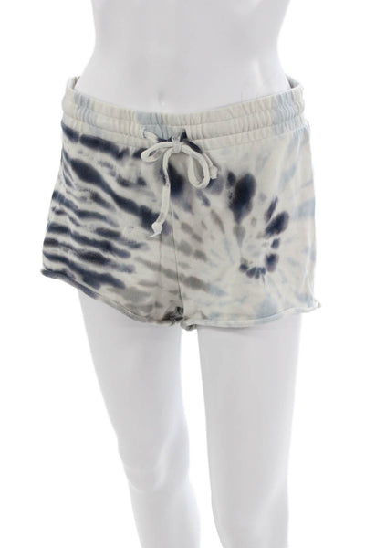 Z Supply Womens Sweat Shorts White Cotton Drawstring Beach Size S