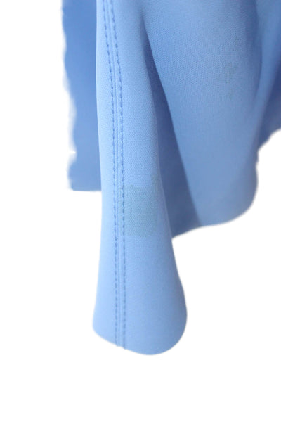 Victoria Beckham Women Shift Dress Light Blue Sleeveless Zip Size 10