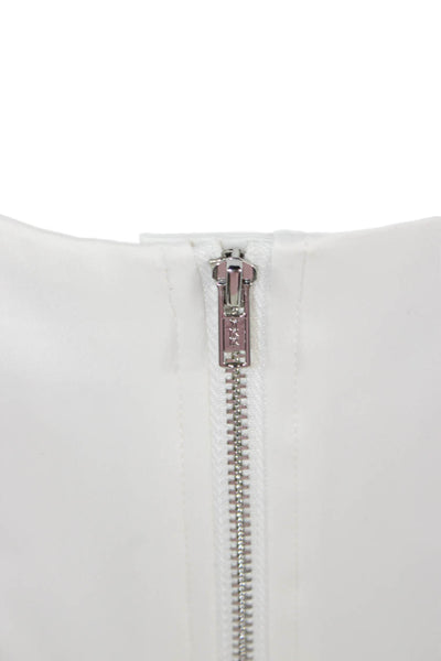 Antonio Melani Women Cropped Camisole White Polyester Size 8