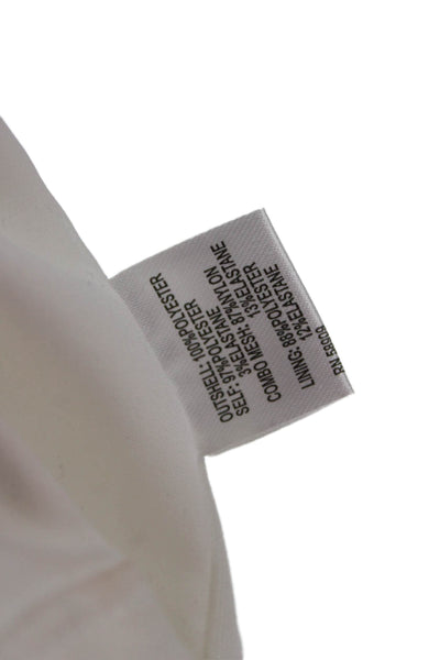 Antonio Melani Women Cropped Camisole White Polyester Size 8
