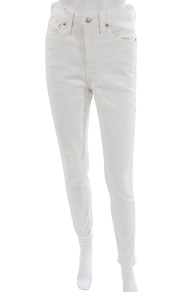 Madewell Womens Skinny White High Rise Jeans Size 28