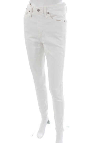 Madewell Womens Skinny White High Rise Jeans Size 28