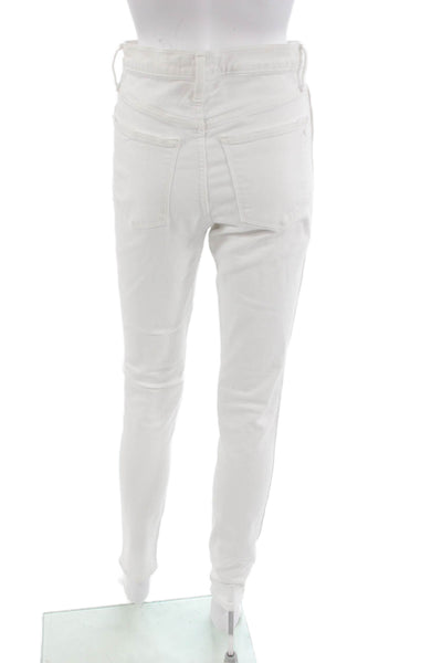 Madewell Womens Skinny White High Rise Jeans Size 28