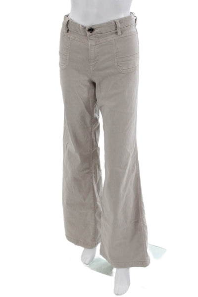 Level 99 Womens Beige Mid Rise Pants Lyocell Blend Inseam 30 Size 28