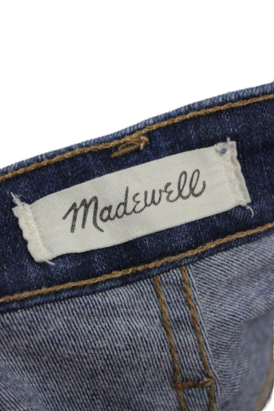 Madewell Women Skinny High Waisted Dark Blue Jeans Tall Size 28