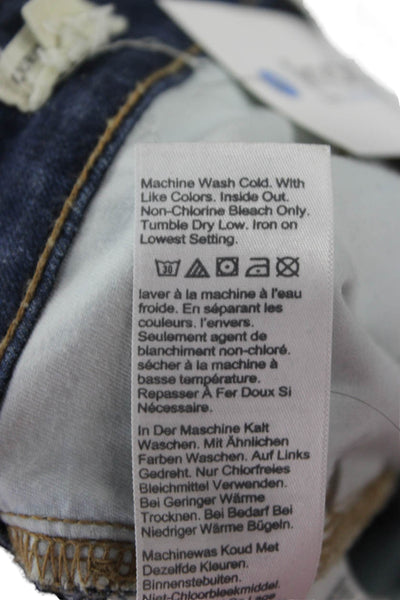 Madewell Women Skinny High Waisted Dark Blue Jeans Tall Size 28