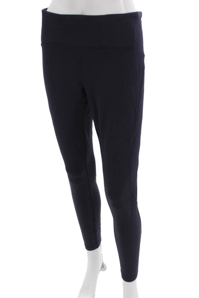 Lululemon Women Ankle Leggings Dark Blue Nylon Size 8