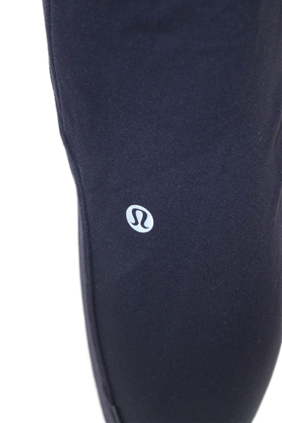 Lululemon Women Ankle Leggings Dark Blue Nylon Size 8