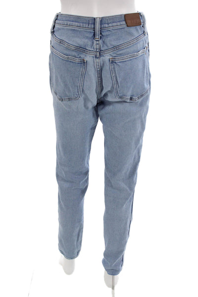 Madewell Women Light Blue High Rise Skinny Ankle Jeans Size 28
