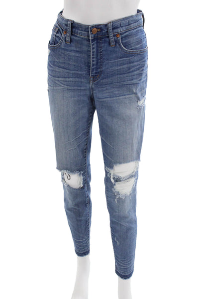 Madewell Womens Skinny Ankle Jeans Blue Size 30