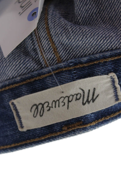 Madewell Women Flared High Rise Blue Jeans Tall Size 28