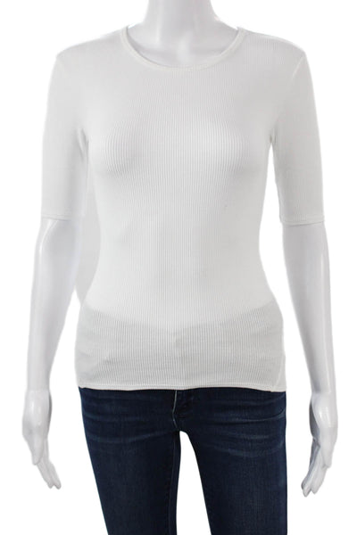 Rag & Bone Womens White Pima Cotton T-Shirt Short Sleeve Crew Neck Size XS