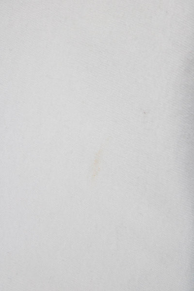 Intermix Women White Cropped Basic T Shirt Short Sleeve Crew Neck Size PP