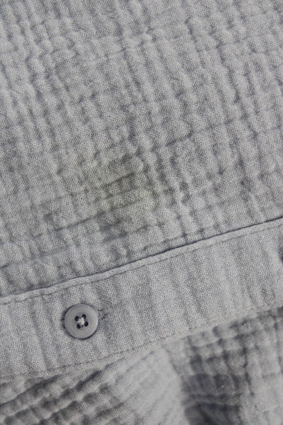 Splendid Women Light Blue Cotton Button Up Shirt Long Sleeve Size M