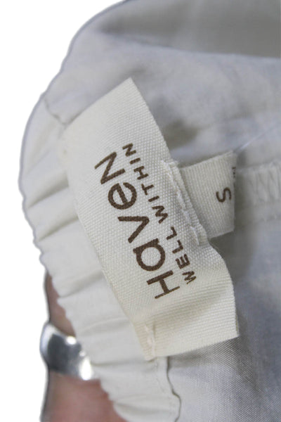 Haven Well Within Women White Drawstring Sweatpants Size S