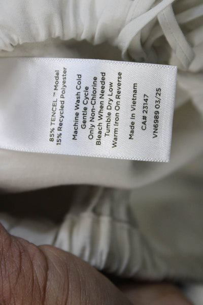 Haven Well Within Women White Drawstring Sweatpants Size S