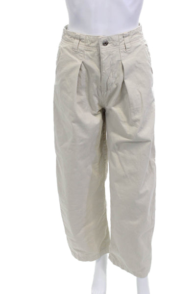 Pistola Unisex Cropped Chino Beige Button Cotton Size 23