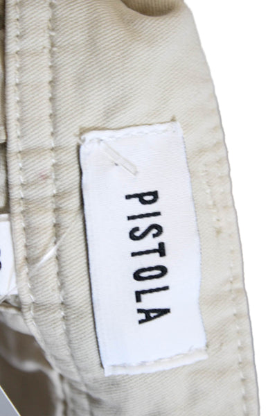 Pistola Unisex Cropped Chino Beige Button Cotton Size 23