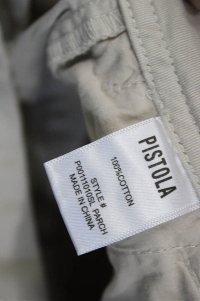 Pistola Unisex Cropped Chino Beige Button Cotton Size 23