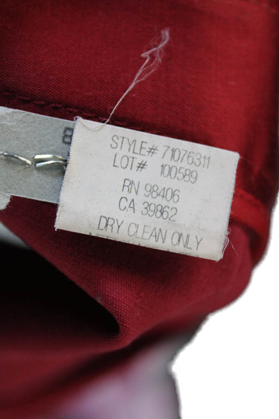 Theory Womens Red Shorts 54% Cotton 40% Viscose 6% Lycra Size 4