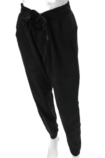 Lululemon Womens Black Jogger Sweatpants Cotton Drawstring Size 6