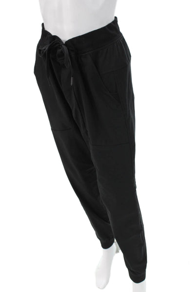 Lululemon Womens Black Jogger Sweatpants Cotton Drawstring Size 6