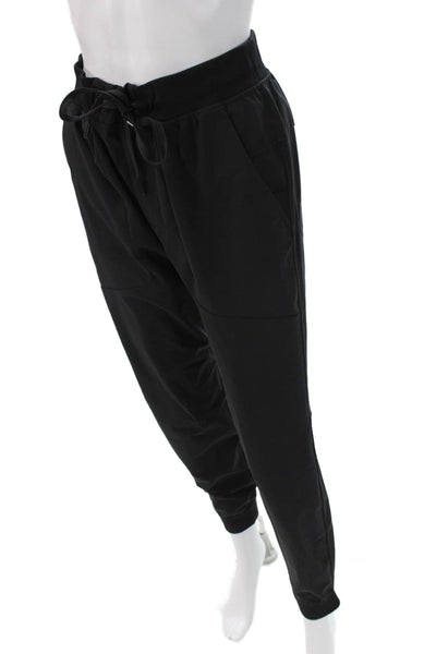 Lululemon Mens Jogger Sweatpants Black Drawstring Cotton 25 Inseam Size 6