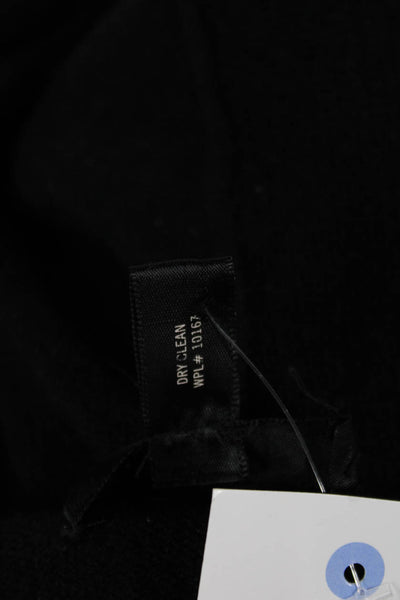 Aqua Cashmere Womens Pullover Sweater Black Cashmere Long Sleeve Size L