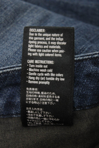 3x1 Womens Low Rise Skinny Blue Jeans Size 24