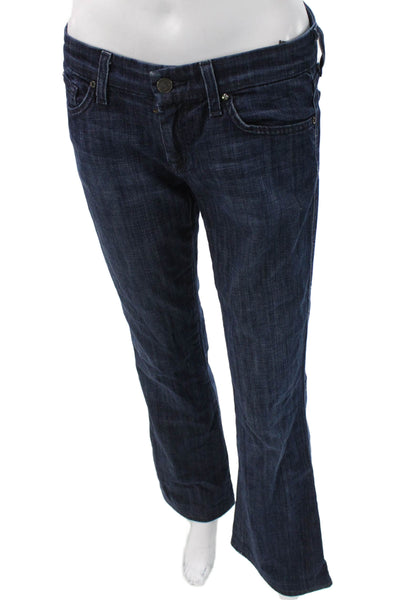 7 For All Mankind Womens Dark Blue Bootcut Jeans Size 26