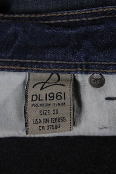 DL1961 Womens Dark Blue Button Beach Shorts Size 26