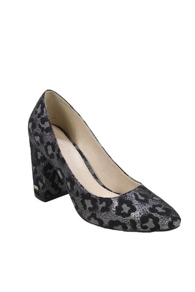 Cole Haan Grand.OS Womens Animal Print Pumps Silver Black Size 7 B