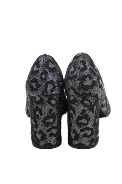 Cole Haan Grand.OS Womens Animal Print Pumps Silver Black Size 7 B