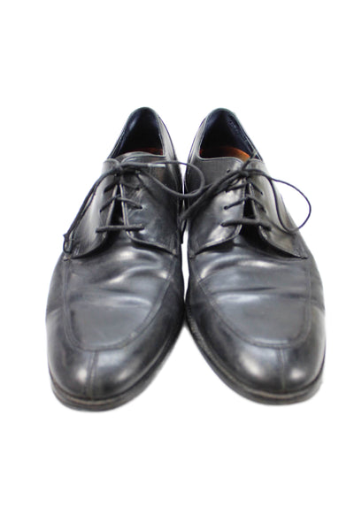 Cole Haan Mens Leather Lace Up Dress Shoe Oxfords Black Size 10 Medium