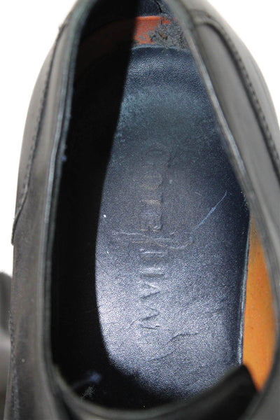 Cole Haan Mens Leather Lace Up Dress Shoe Oxfords Black Size 10 Medium