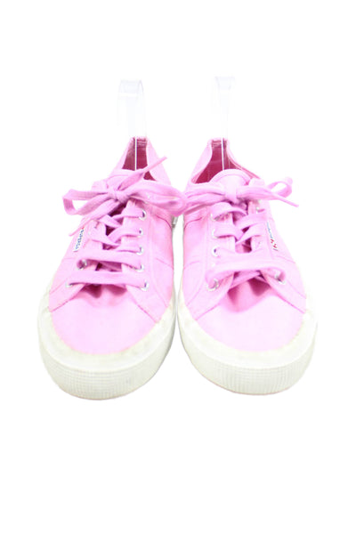 Superga Womens Low Top Lace Up Sneakers Pink Size 39.5 9.5