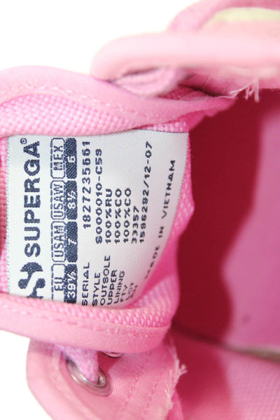 Superga Womens Low Top Lace Up Sneakers Pink Size 39.5 9.5