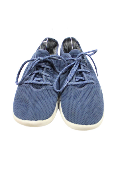 Allbirds Mens Lace Up Wool Runner Sneakers Navy Blue Size 12