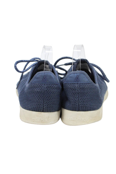 Allbirds Mens Lace Up Wool Runner Sneakers Navy Blue Size 12