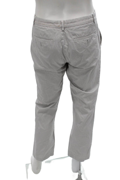 Calvin Klein Mens Cropped Chino Gray Size 32