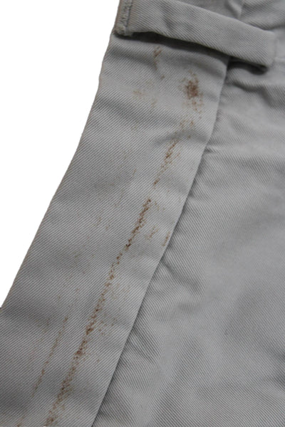 Calvin Klein Mens Cropped Chino Gray Size 32