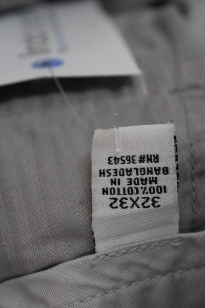 Calvin Klein Mens Cropped Chino Gray Size 32