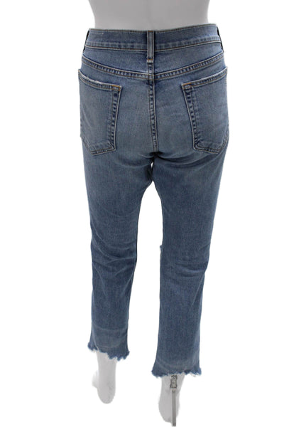 Rag & Bone Womens Cropped Ankle Jeans Blue Size 26