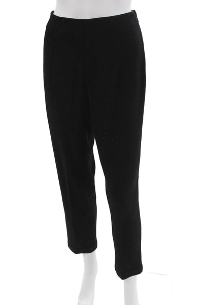 St. John Collection By Marie Gray Women Black Ankle Dress Pants Wool Size 4